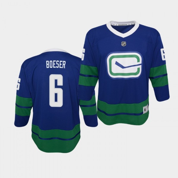 Youth Jersey Brock Boeser #6 Vancouver Canucks Pre...