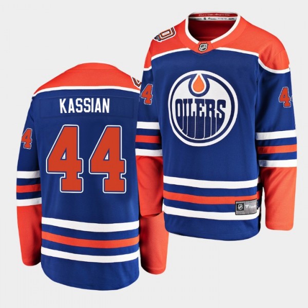 Zack Kassian #44 Oilers 40th Anniversary 2018-19 A...