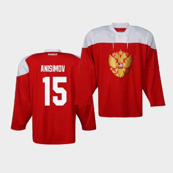 Artyom Anisimov Russia Team 2019 IIHF World Championship Red Jersey