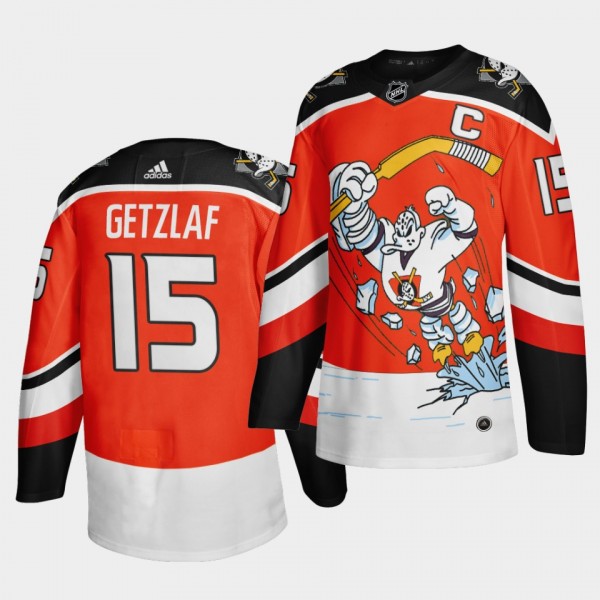 Ryan Getzlaf #15 Ducks 2020-21 Reverse Retro Third Authentic Orange Jersey