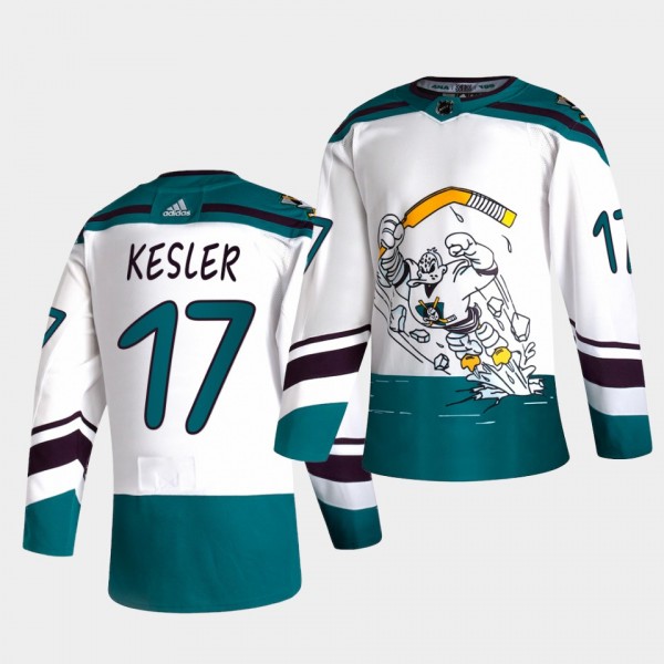 Anaheim Ducks 2021 Reverse Retro Ryan Kesler White...