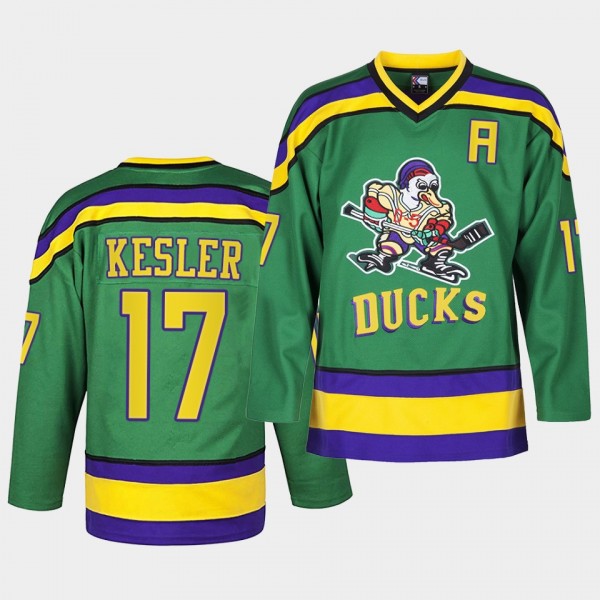 Ryan Kesler Anaheim Ducks Heritage Classic Green L...