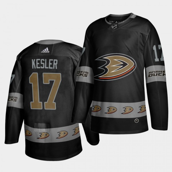 Ryan Kesler Ducks #17 Logo sleeve Breakaway Jersey