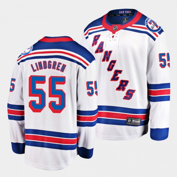 Ryan Lindgren New York Rangers Mr Ranger 7 Memoria...