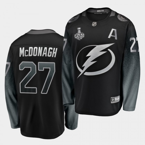 Tampa Bay Lightning Ryan Mcdonagh 2020 Stanley Cup Final Bound Alternate Black Jersey