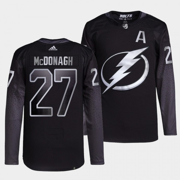 Ryan McDonagh #27 Lightning Alternate Black Jersey...