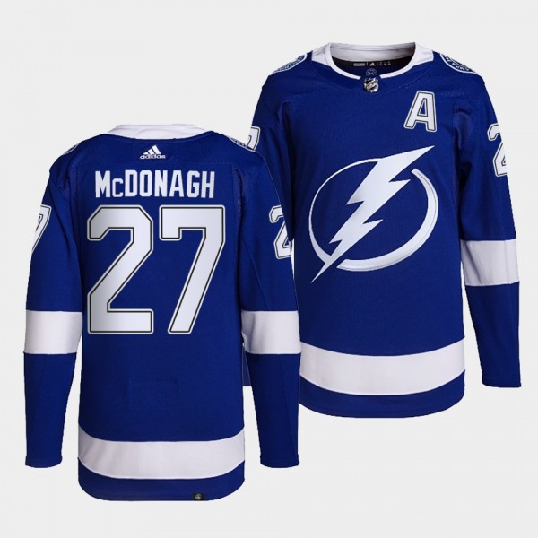 Ryan McDonagh #27 Lightning Home Blue Jersey 2021-...