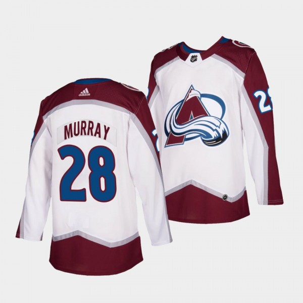 Ryan Murray #28 Avalanche 2021-22 Road Authentic White Jersey