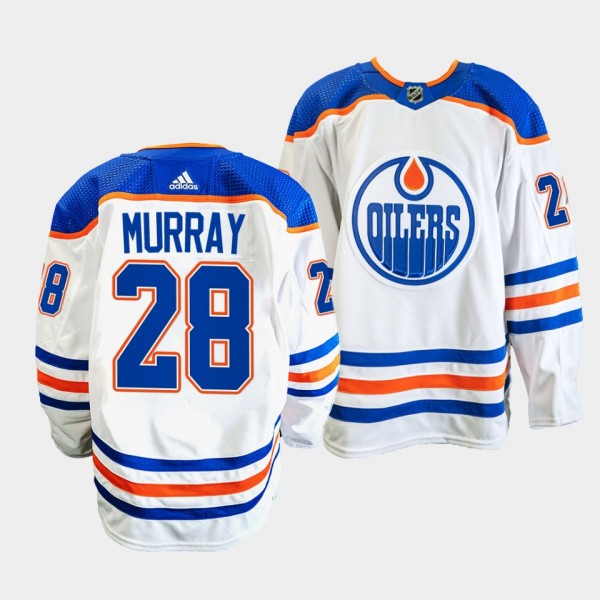 Edmonton Oilers 2022-23 Away Ryan Murray #28 White Jersey Primegreen