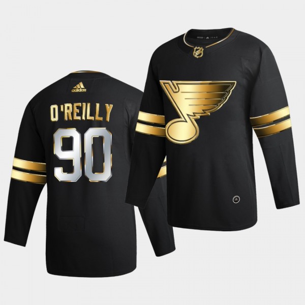 St. Louis Blues Ryan O'reilly 2020-21 Golden Edition Limited Authentic Black Jersey
