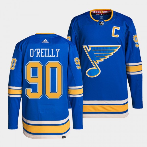St. Louis Blues Authentic Pro Ryan O'Reilly #90 Bl...