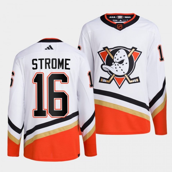Reverse Retro 2.0 Anaheim Ducks Ryan Strome #16 Wh...