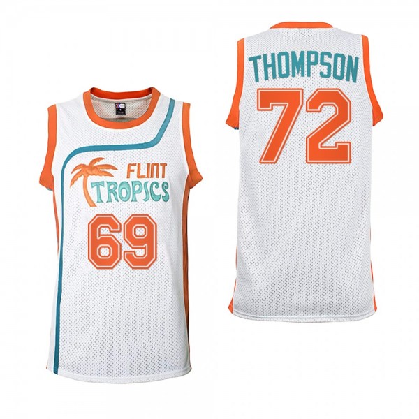 Tage Thompson Buffalo Sabres Flint Tropics Basketball Jersey White #72 Semi-Pro