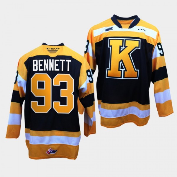 Sam Bennett Kingston Frontenacs #93 Black OHL Hock...
