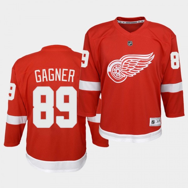 Sam Gagner Detroit Red Wings 2020-21 Home youth Re...