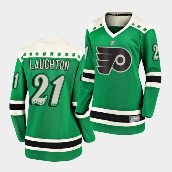 Scott Laughton #21 Flyers 2021 St. Patrick's Day G...
