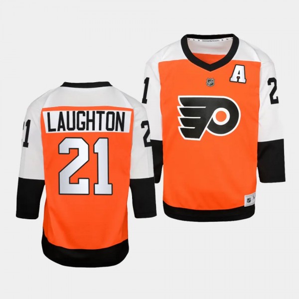 Scott Laughton Philadelphia Flyers Youth Jersey 2023-24 Home Burnt Orange Replica Player Jersey