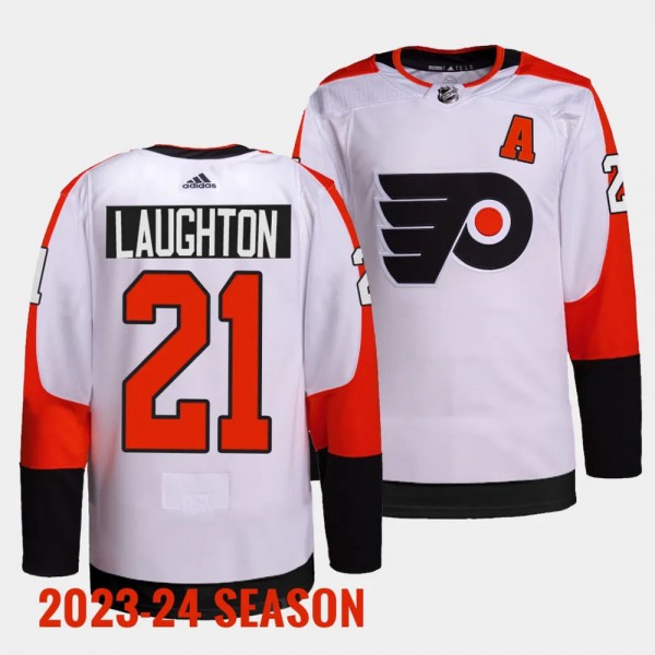 Scott Laughton Philadelphia Flyers 2023-24 Away Wh...