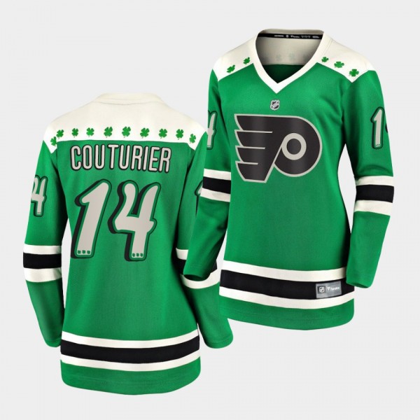 Sean Couturier #14 Flyers 2021 St. Patrick's Day G...