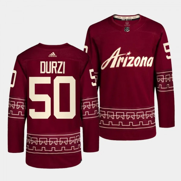 Sean Durzi #50 Arizona Coyotes 2022-23 Alternate R...