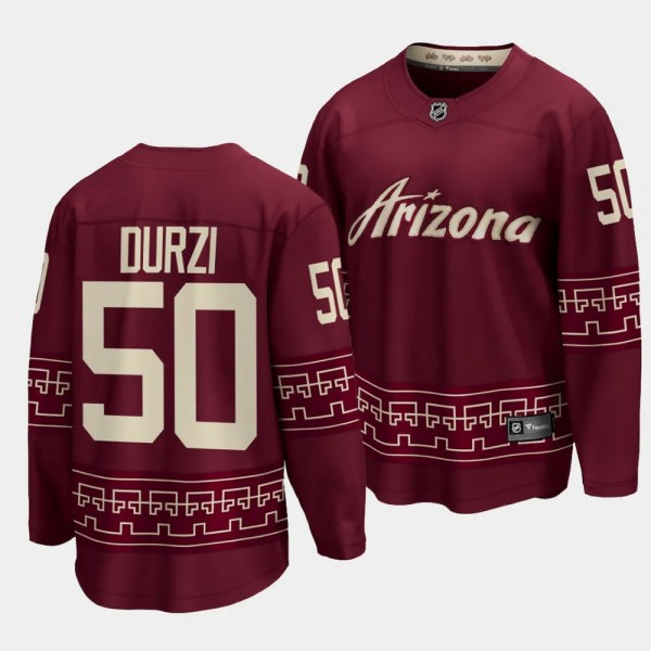 Arizona Coyotes Sean Durzi 2022-23 Alternate Red B...