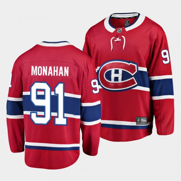 Sean Monahan Montreal Canadiens Home Red Breakaway...