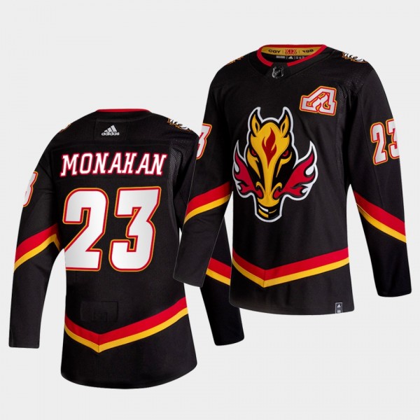 Calgary Flames 2021 Reverse Retro Sean Monahan Bla...
