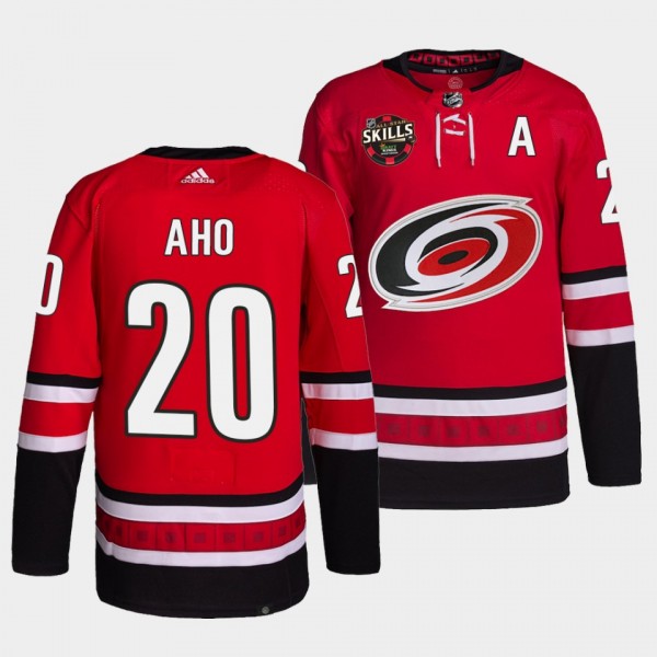 Sebastian Aho Hurricanes 2022 NHL All-Star Skills Winner Red Jersey #20 Accuracy Shooting