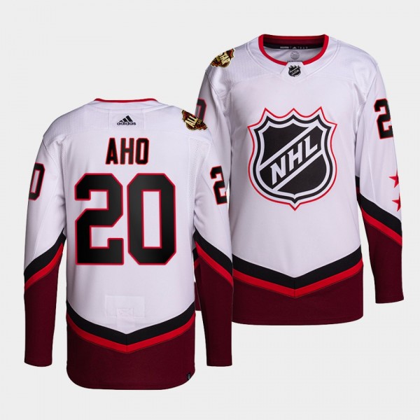 Hurricanes 2022 NHL All-Star Sebastian Aho #20 Whi...