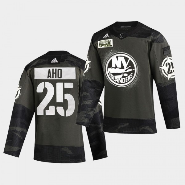 Sebastian Aho New York Islanders 2021 Military Nig...