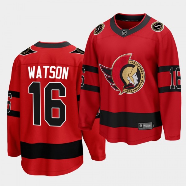 Austin Watson Ottawa Senators 2021 Reverse Retro R...
