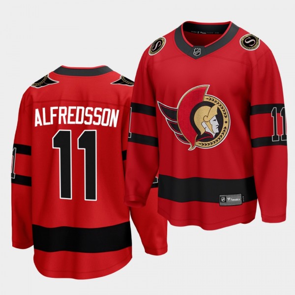 Daniel Alfredsson Ottawa Senators 2021 Reverse Retro Red Special Edition Men Jersey