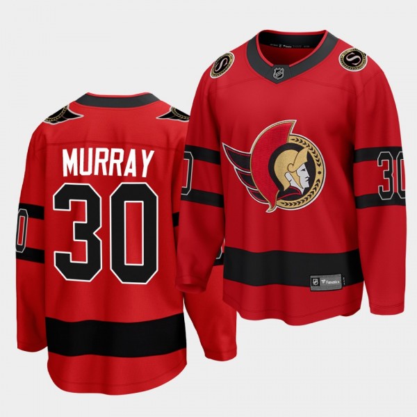 Matt Murray Ottawa Senators 2021 Reverse Retro Red...