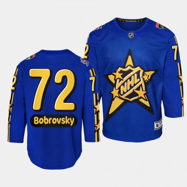 Sergei Bobrovsky Florida Panthers Youth Jersey 2024 NHL All-Star Game Blue Premier Jersey