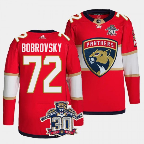 Florida Panthers 30th Anniversary Sergei Bobrovsky...