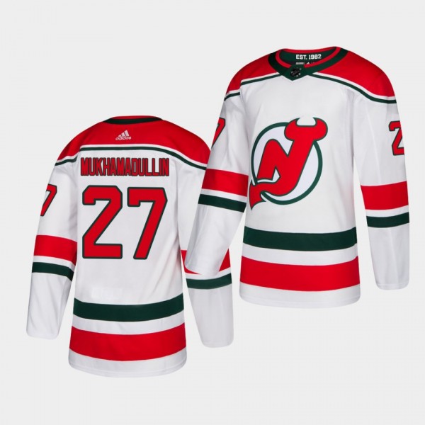 Shakir Mukhamadullin #27 Devils 2020 NHL Draft Alt...