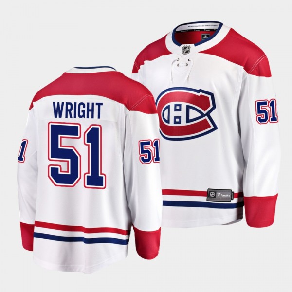 Shane Wright Canadiens #51 Away Jersey White 2022 ...