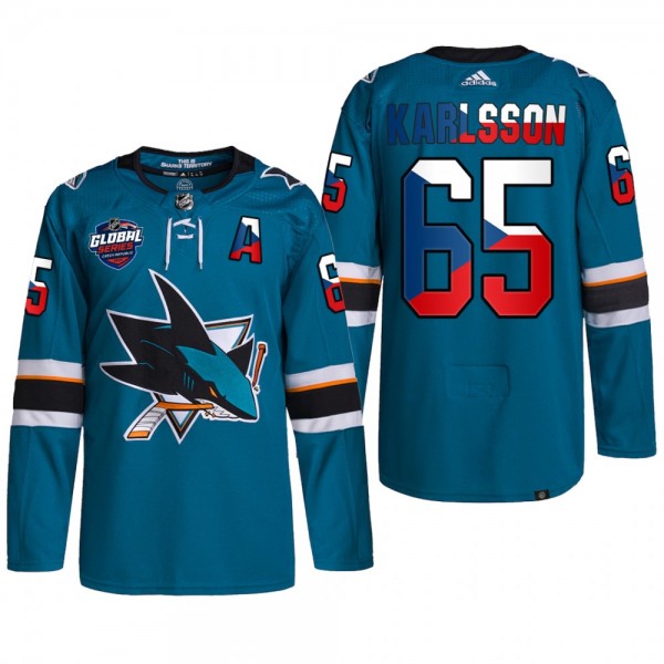 Erik Karlsson Sharks 2022 NHL Global Series Czech ...