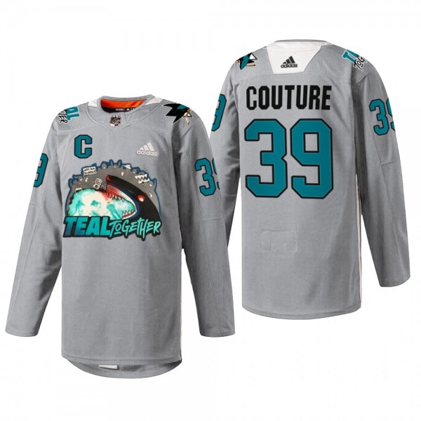 Sharks Fan Appreciation Logan Couture Jersey Teal Togehter