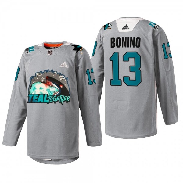 Sharks Fan Appreciation Nick Bonino Jersey Teal Togehter