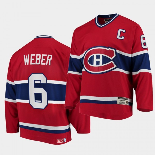 Shea Weber Canadiens #6 Heroes of Hockey Authentic...