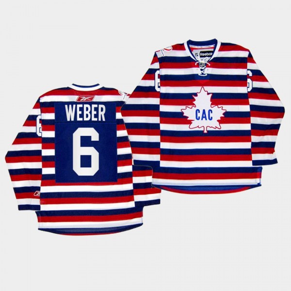 Shea Weber Montreal Canadiens 100th Anniversary Celebration Red Retro Jersey