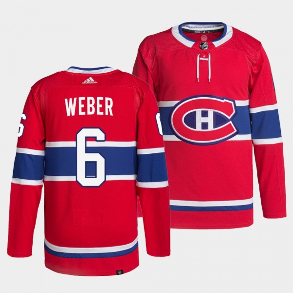 Shea Weber Canadiens Home Red Jersey #6 Primegreen Authentic Pro