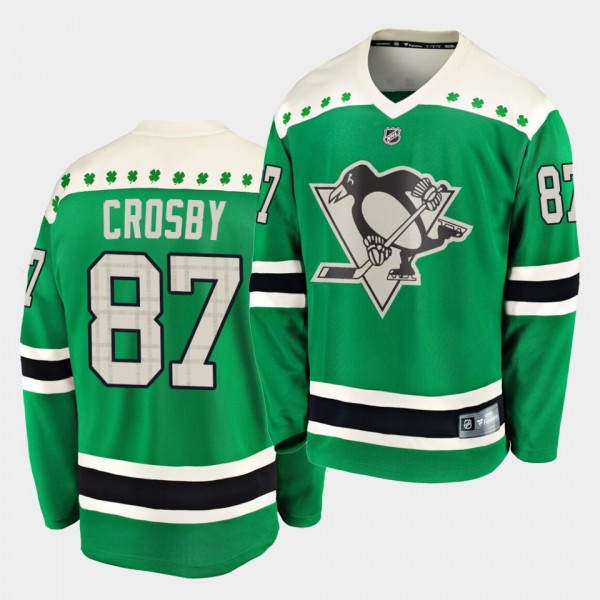Sidney Crosby Pittsburgh Penguins 2020 St. Patrick's Day Replica Player Green Jersey