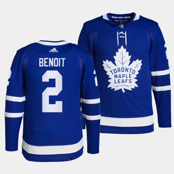 Simon Benoit Toronto Maple Leafs Home Blue #2 Prim...