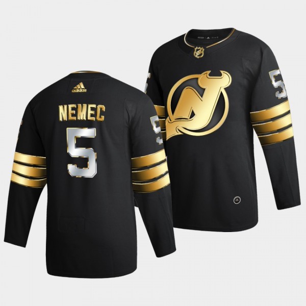 New Jersey Devils Simon Nemec Golden Edition #5 Bl...