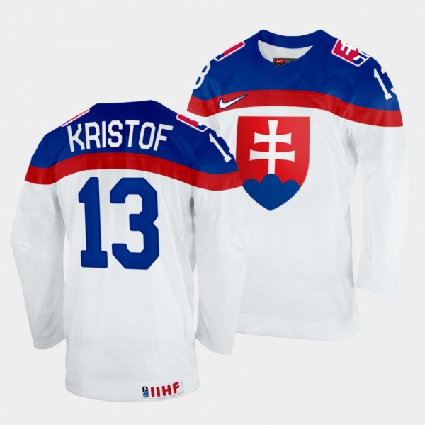Slovakia Hockey #13 Michal Kristof 2022 IIHF World...