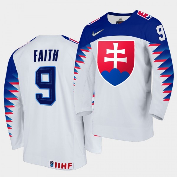 Roman Faith Slovakia 2021 IIHF World Junior Championship Jersey Home White