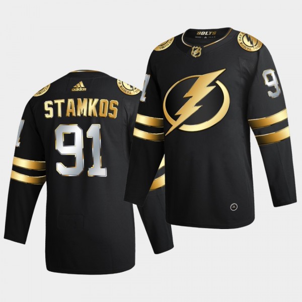 Tampa Bay Lightning Steven Stamkos 2020-21 Authentic Golden Limited Edition Black Jersey