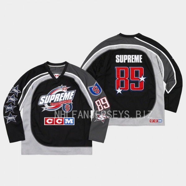 Supreme CCM hockey 2023 All Stars Black #89 Jersey...